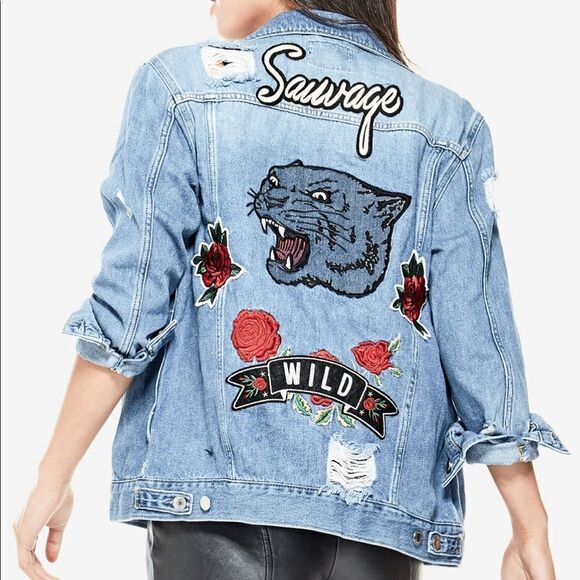 🎉Last deal 🎉Guess Ellie Cotton Denim Jacket ❤️ - Picture 1 of 5